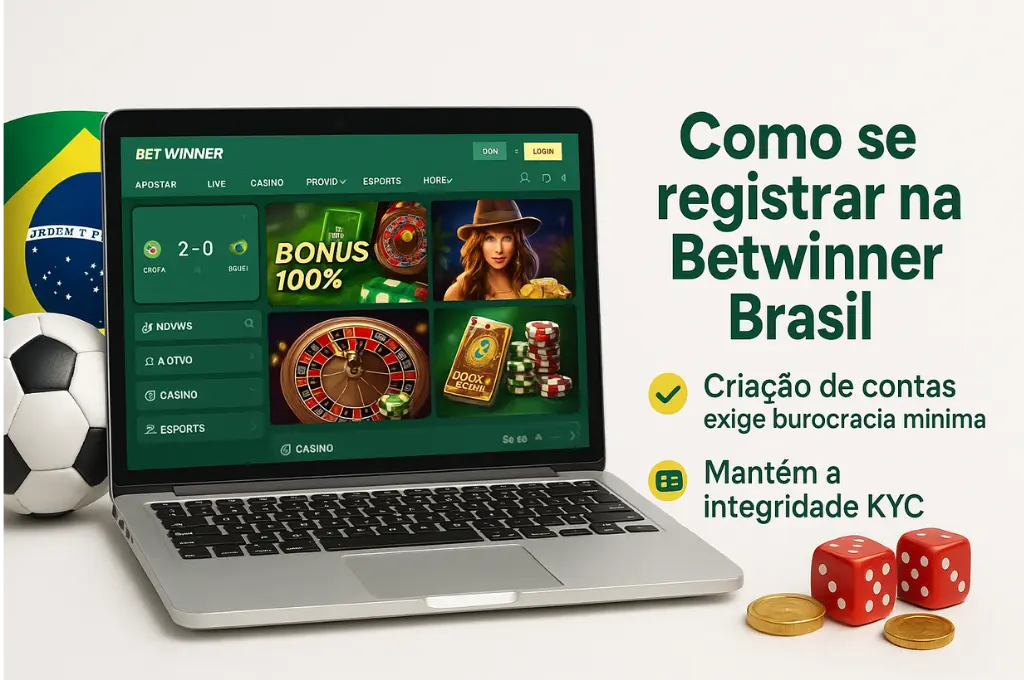 Como se registrar na Betwinner Brasil