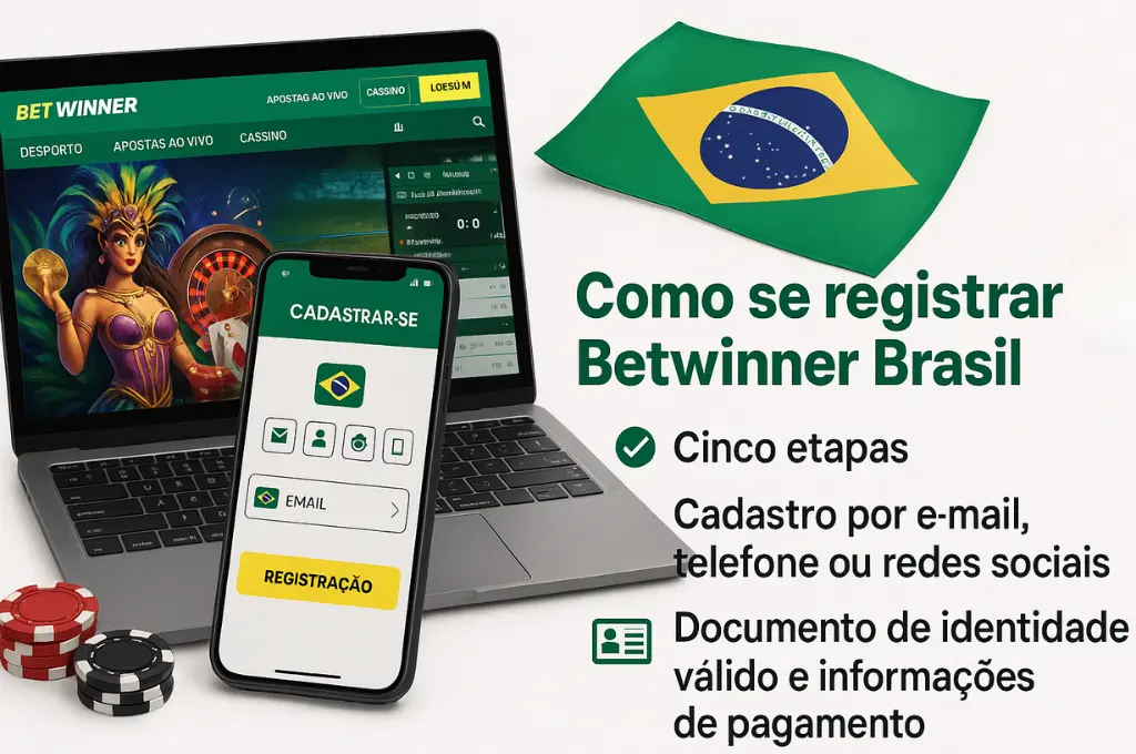 Como se registrar na Betwinner Brasil